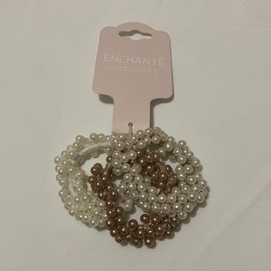 Pearl hair ties